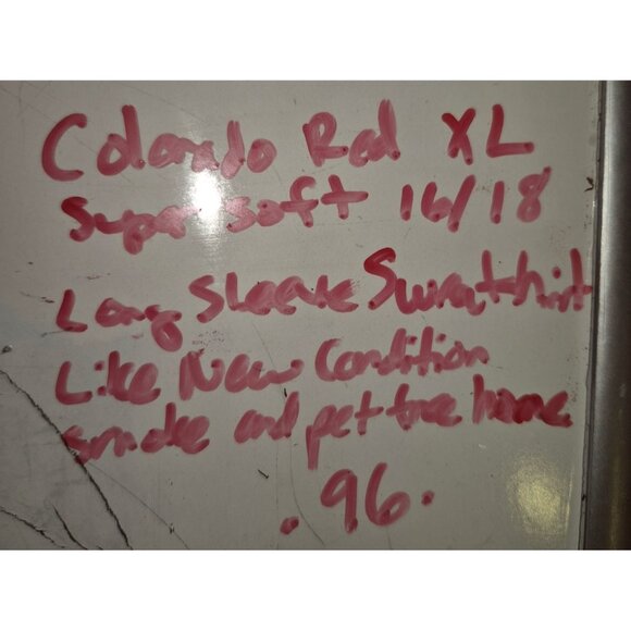 Colorado Graphic Red Sweatshirt By Home Free XL (16/18) 60% Cotton 40% Recycled - Picture 7 of 7